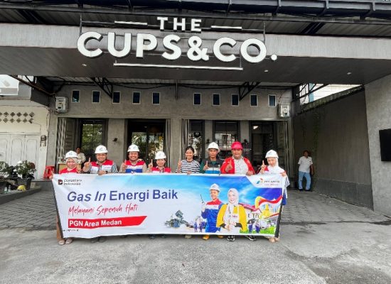 PGN Medan Tambah Pelanggan Baru Sektor Kuliner, The Cups & Co dan Sushi Tei Mulai Gunakan Gas Bumi