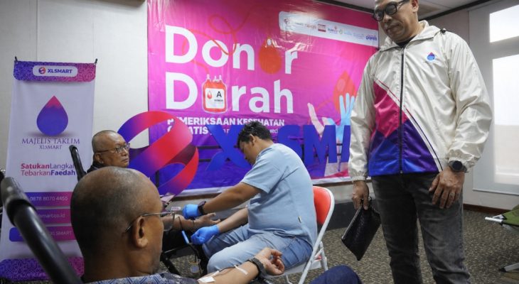 Peringati Satu Tahun Perjalanan, XLSMART Gelar Donor Darah dan Cek Kesehatan di Medan dan Pekanbaru