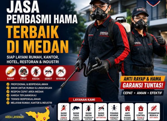 Sibaga Pest & Termite Control Hadir sebagai Solusi Jasa Pembasmi Hama Profesional di Medan dan Sumut