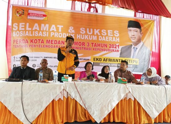 Eko Afrianta Sitepu Sosialisasikan Perda Administrasi Kependudukan, Warga Sampaikan Beragam Keluhan