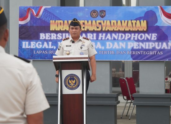 Lapas Lubuk Pakam Gelar Apel Ikrar Pemasyarakatan Bersih dari Handphone Ilegal, Narkoba dan Penipuan