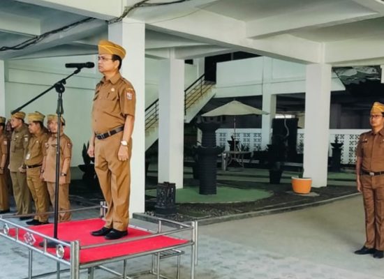 Suasana Haru Warnai Apel Pagi Pemko Tanjungbalai, Walman Girsang Pamit Purna Tugas