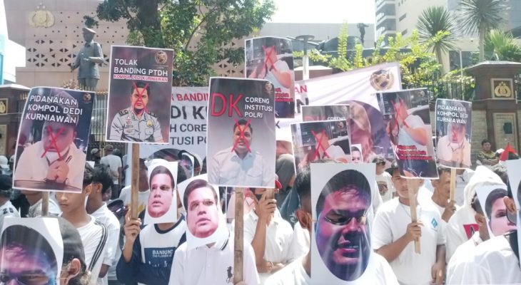 Aktivis dan Mahasiswa Sumut Kembali Geruduk Mabes Polri, Desak Kompol DK Diproses Pidana