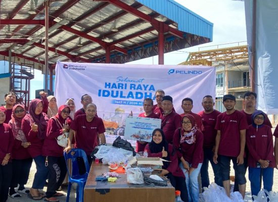 Pelindo Regional 1 Belawan Salurkan 5 Ekor Sapi Kurban untuk Masyarakat Sekitar Pelabuhan