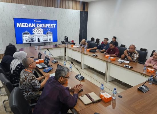 Dinas Perkimcikataru Medan Gandeng Bank Indonesia Bahas Persiapan Medan Digifest 2025