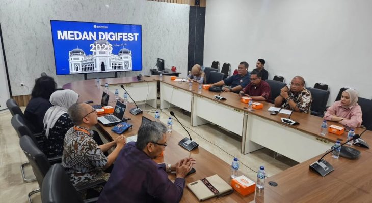 Dinas Perkimcikataru Medan Gandeng Bank Indonesia Bahas Persiapan Medan Digifest 2025
