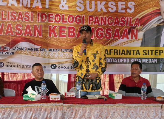 Eko Afrianta Sitepu Ajak Warga Perkuat Semangat Gotong Royong Lewat Sosialisasi Ideologi Pancasila