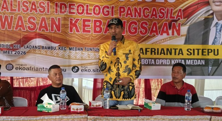 Eko Afrianta Sitepu Ajak Warga Perkuat Semangat Gotong Royong Lewat Sosialisasi Ideologi Pancasila