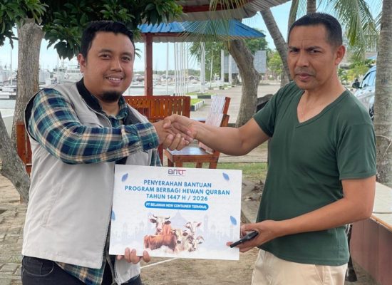 BNCT Serahkan Hewan Kurban ke Kodaeral I, Perkuat Sinergi dan Kepedulian Sosial di Belawan