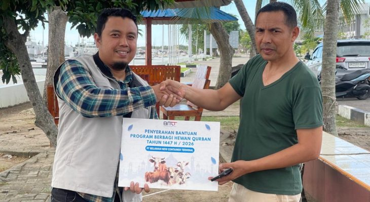 BNCT Serahkan Hewan Kurban ke Kodaeral I, Perkuat Sinergi dan Kepedulian Sosial di Belawan