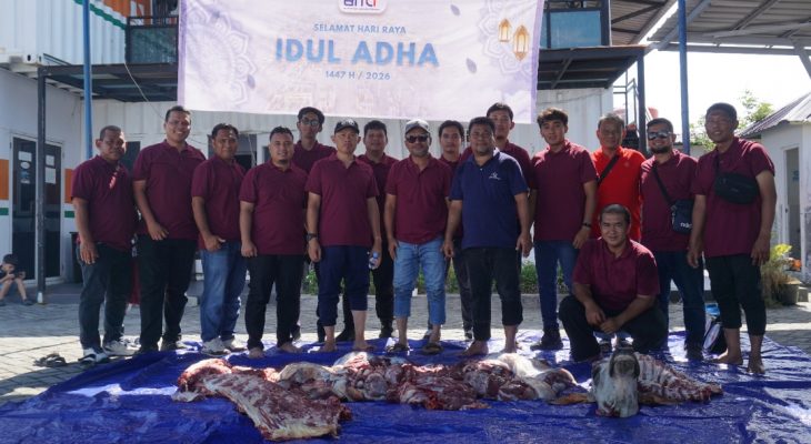 BNCT dan BSI Kolaborasi Salurkan Hewan Kurban untuk Masyarakat Bagan Deli