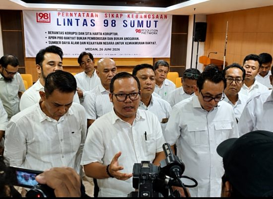 Edison Marbun: Demokrasi Harus Hadirkan Kesejahteraan, Lintas 98 Sumut Dukung Program Prabowo