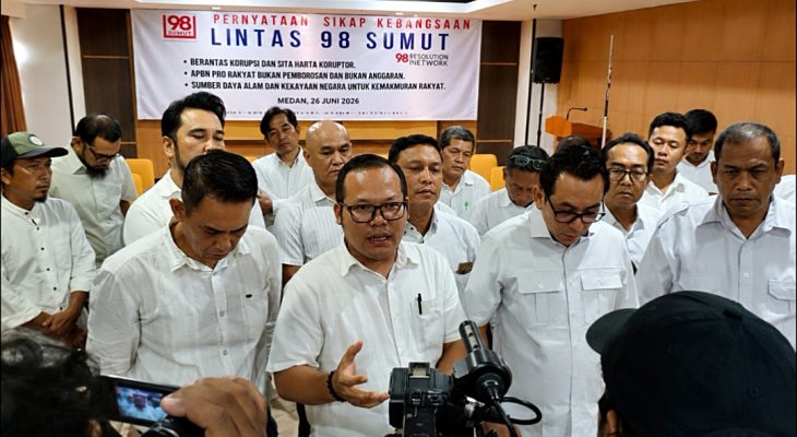 Edison Marbun: Demokrasi Harus Hadirkan Kesejahteraan, Lintas 98 Sumut Dukung Program Prabowo
