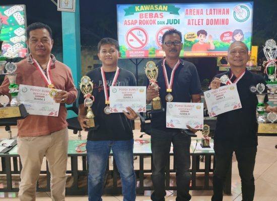 PORDI Sumut Siap Cetak Atlet Domino Berprestasi, Turnamen Domino 2026 Berlangsung Meriah di Medan