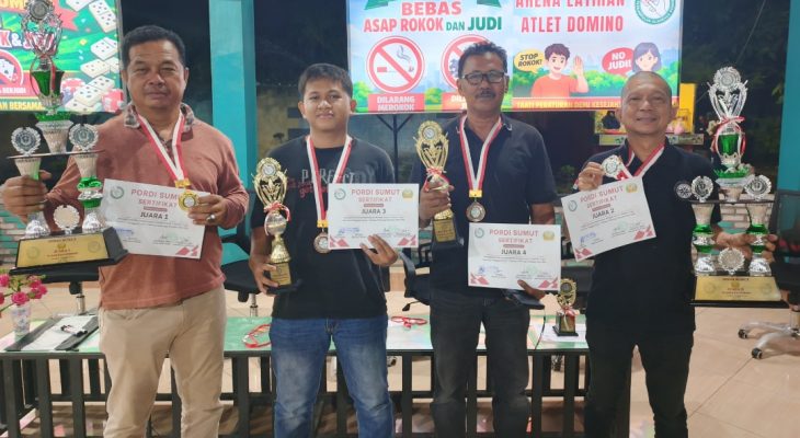 PORDI Sumut Siap Cetak Atlet Domino Berprestasi, Turnamen Domino 2026 Berlangsung Meriah di Medan