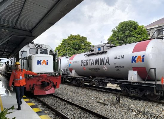 Angkutan BBM KAI Sumut Naik 12 Persen, Tembus 145 Ribu Ton pada Mei 2026