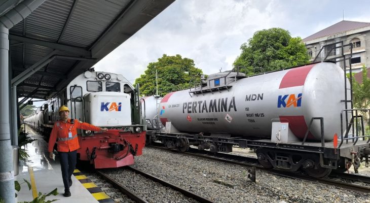 Angkutan BBM KAI Sumut Naik 12 Persen, Tembus 145 Ribu Ton pada Mei 2026