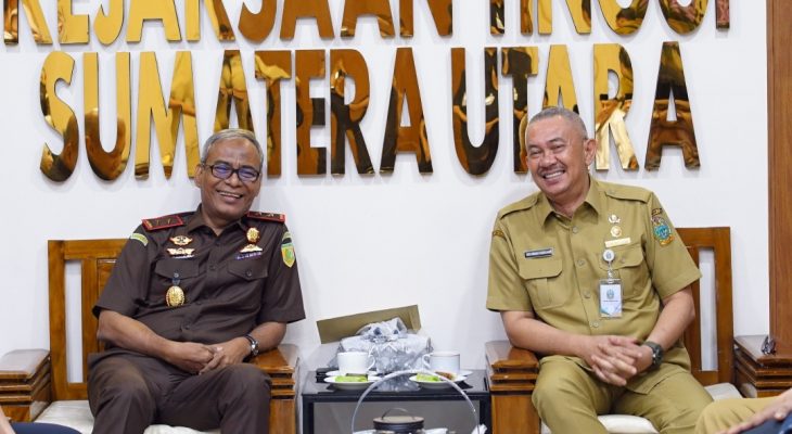 Sekdaprov Sumut dan LPTQ Audiensi ke Kajati Sumut Bahas Persiapan MTQ Provinsi 2026