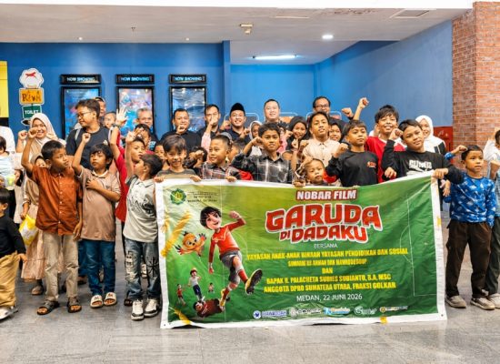 Palacheta Subies Subianto Ajak Anak-anak Yayasan Nobar Film Garuda di Dadaku, Tanamkan Semangat Meraih Cita-cita