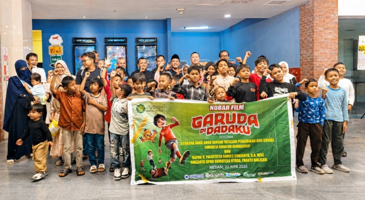 Palacheta Subies Subianto Ajak Anak-anak Yayasan Nobar Film Garuda di Dadaku, Tanamkan Semangat Meraih Cita-cita