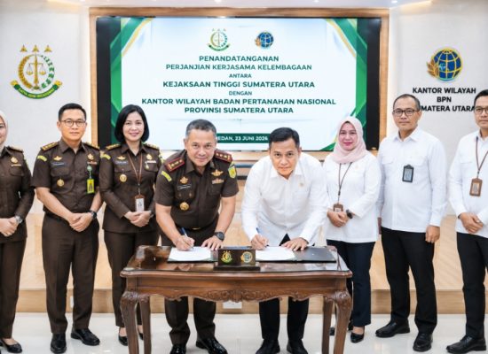 BPN Sumut dan Kejati Sumut Perkuat Sinergi Penanganan Masalah Hukum Pertanahan