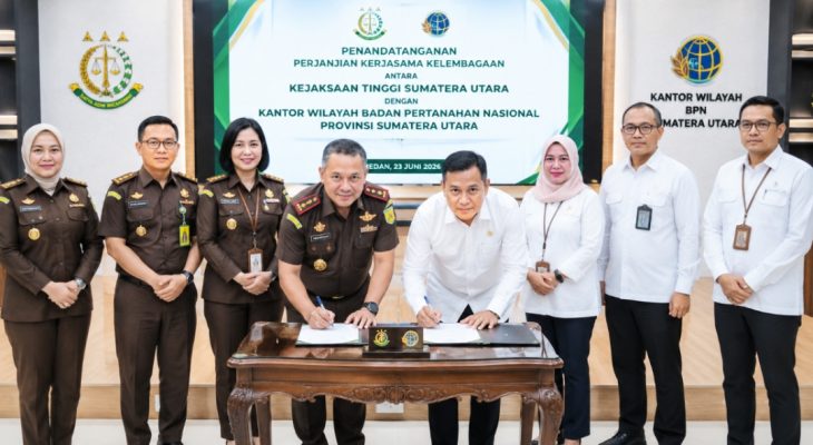 BPN Sumut dan Kejati Sumut Perkuat Sinergi Penanganan Masalah Hukum Pertanahan