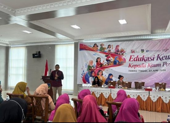 OJK Perkuat Literasi Keuangan Perempuan di Tebing Tinggi untuk Dukung Ketahanan Ekonomi Keluarga