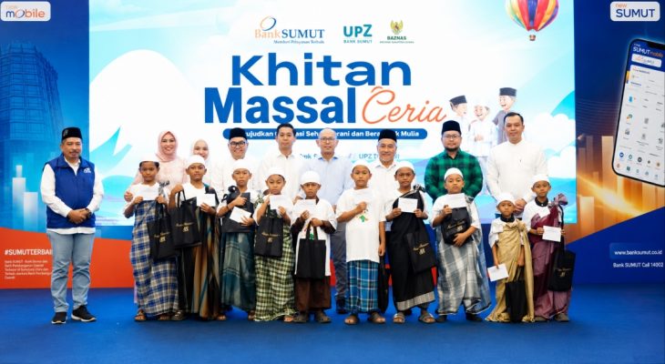Bank Sumut Gelar Khitan Massal Gratis untuk 100 Anak, Wujud Nyata Pemanfaatan Zakat bagi Masyarakat