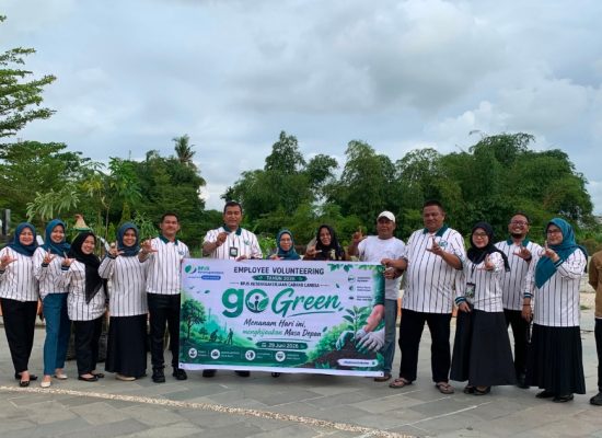BPJS Ketenagakerjaan Langsa Tanam Pohon di Taman Krueng Langsa, Wujudkan Kepedulian terhadap Lingkungan