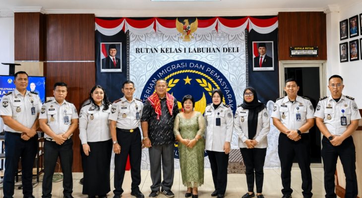 Rutan Labuhan Deli Lepas Pegawai Purna Tugas Anrias Lembab Tarigan, Wujud Apresiasi atas Pengabdian Puluhan Tahun