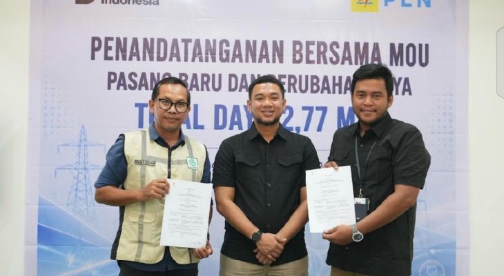 PLN Teken MoU Layanan Kelistrikan 2,77 MVA, Perkuat Investasi dan Pertumbuhan Ekonomi Tapanuli Bagian Selatan