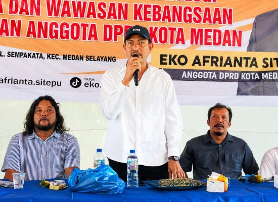 Eko Afrianta Sitepu Edukasi Masyarakat tentang Pentingnya Ideologi Pancasila dan Wawasan Kebangsaan