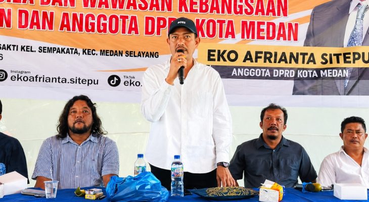 Eko Afrianta Sitepu Edukasi Masyarakat tentang Pentingnya Ideologi Pancasila dan Wawasan Kebangsaan