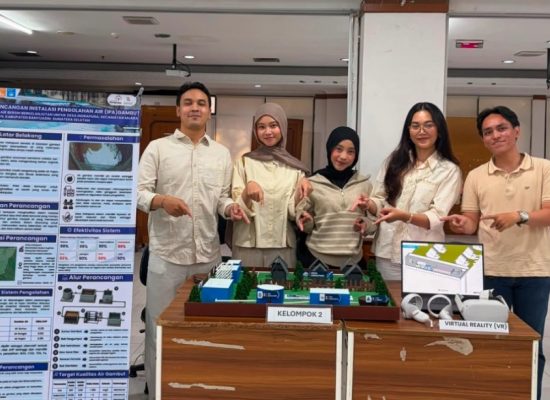 Mahasiswa Universitas Pertamina Rancang Instalasi Air Bersih Skala Komunal, Ubah Air Gambut Jadi Layak Konsumsi