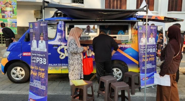 Olahraga Sambil Tunaikan Kewajiban Pajak, Bapenda Medan Hadirkan Pojok PBB dan Samsat Keliling di CFD