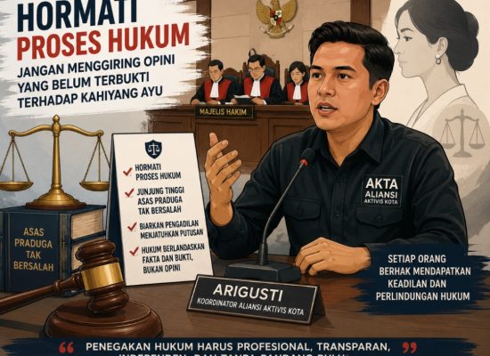 Hormati Proses Hukum, Aliansi Aktivis Kota: Jangan Menggiring Opini yang Belum Terbukti terhadap Kahiyang Ayu