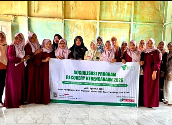 Pulihkan Layanan Kesehatan Pascasiklon Senyar, LKC Dompet Dhuafa Aceh Dampingi Desa Pangkalan hingga Akhir 2026