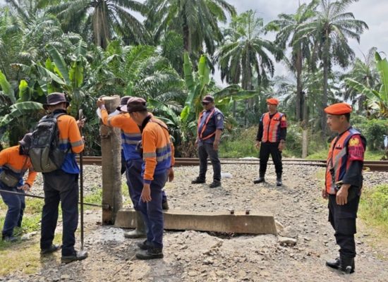 Demi Keselamatan Warga, KAI Divre I Sumut Tertibkan 107 Perlintasan Liar Sepanjang Januari–Juli 2026