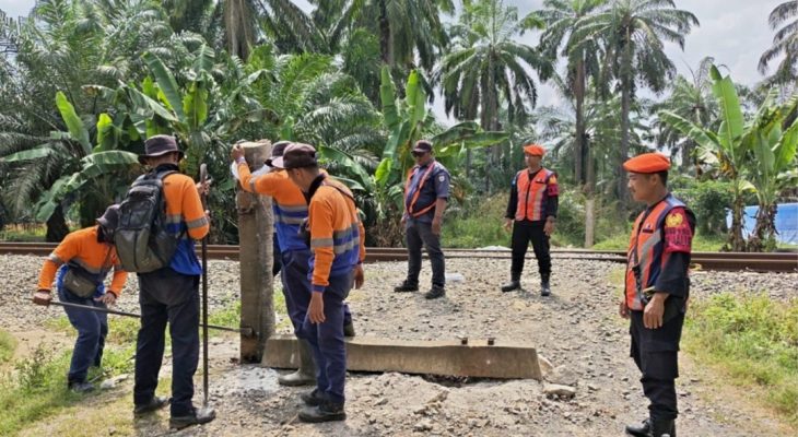 Demi Keselamatan Warga, KAI Divre I Sumut Tertibkan 107 Perlintasan Liar Sepanjang Januari–Juli 2026
