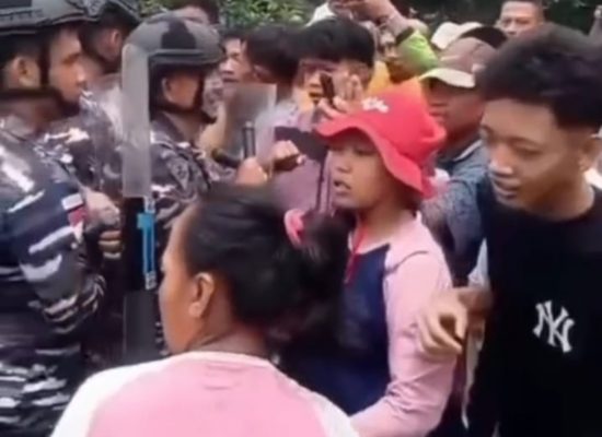 Ratusan Petani Hadang Aktivitas TNI AL di Lahan Sengketa Desa Sinembah dan Limau Manis, Situasi Sempat Memanas