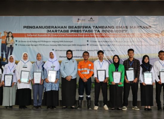 Sembilan Tahun Berkelanjutan, Agincourt Resources Salurkan Beasiswa Martabe Prestasi 2026 Senilai Rp5,29 Miliar untuk 341 Pelajar dan Mahasiswa