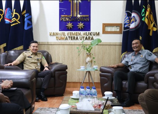 Kepala Bapenda Kota Medan Perkuat Sinergi dengan Kanwil Kemenkum Sumut untuk Penguatan Tata Kelola Perpajakan
