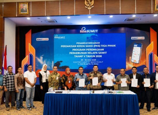 Bank Sumut Buka Akses Dana PSR Rp44,5 Miliar untuk Pekebun Sawit di Sumatera Utara