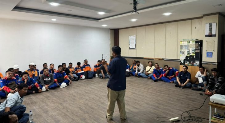 PMT Perkuat Budaya K3, Edukasi Bahaya Blind Spot untuk Cegah Kecelakaan Kerja di Terminal Belawan