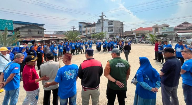 Pemko Tanjungbalai dan DPC Partai Demokrat Gelar Gotong Royong, Sukseskan Gerakan Langit Biru Indonesia ASRI