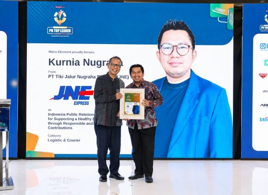 Kurnia Nugraha Raih Penghargaan Indonesia Public Relations Top Leader 2026, Perkuat Komitmen JNE Bangun Bisnis Berkelanjutan