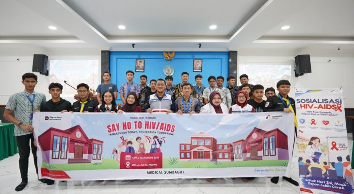 Pertamina Patra Niaga Sumbagut Edukasi 110 Siswa SMA Al-Azhar Medan tentang Pencegahan HIV/AIDS
