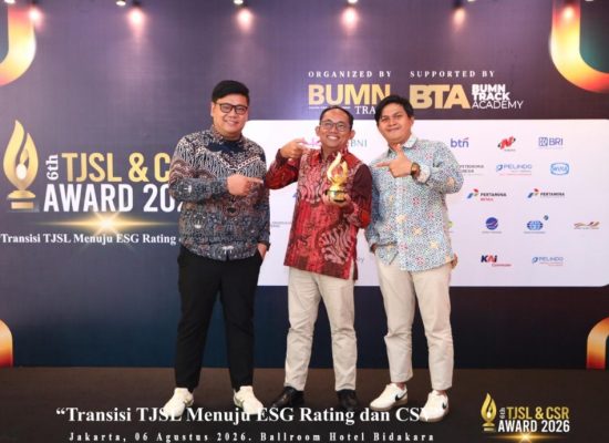 Pertamina Patra Niaga Regional Sumbagut Raih Predikat Platinum TJSL & CSR Award 2026