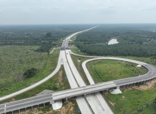 Pemeliharaan Oprit Jembatan Batang Serangan, Hutama Karya Uji Coba Contraflow di KM 55 Tol Binjai–Langsa