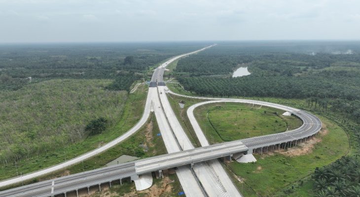 Pemeliharaan Oprit Jembatan Batang Serangan, Hutama Karya Uji Coba Contraflow di KM 55 Tol Binjai–Langsa